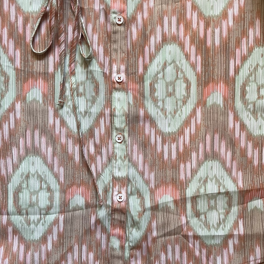 Olive & Oak Sleeveless Dress Tunic Womens XS Button Down 100% Polyester - Picture 3 of 9